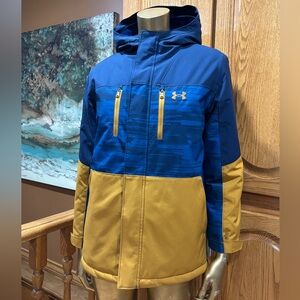Under Armour Navy and Mustard Hooded Jacket